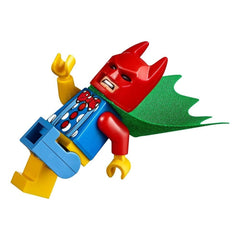 LEGO Batman box art highlights exclusive minifigs for collectors.