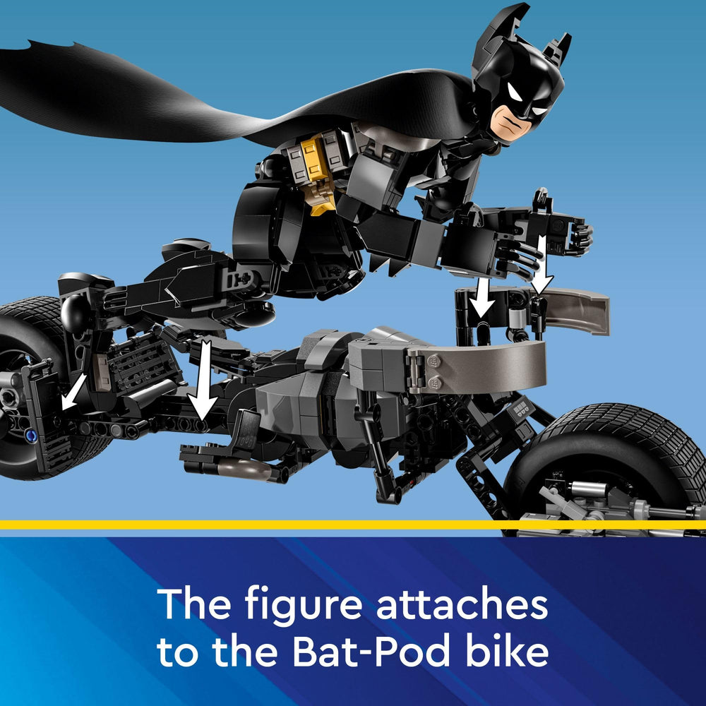 Tall Batman figure reaches about 26 cm for shelf display and portable play.