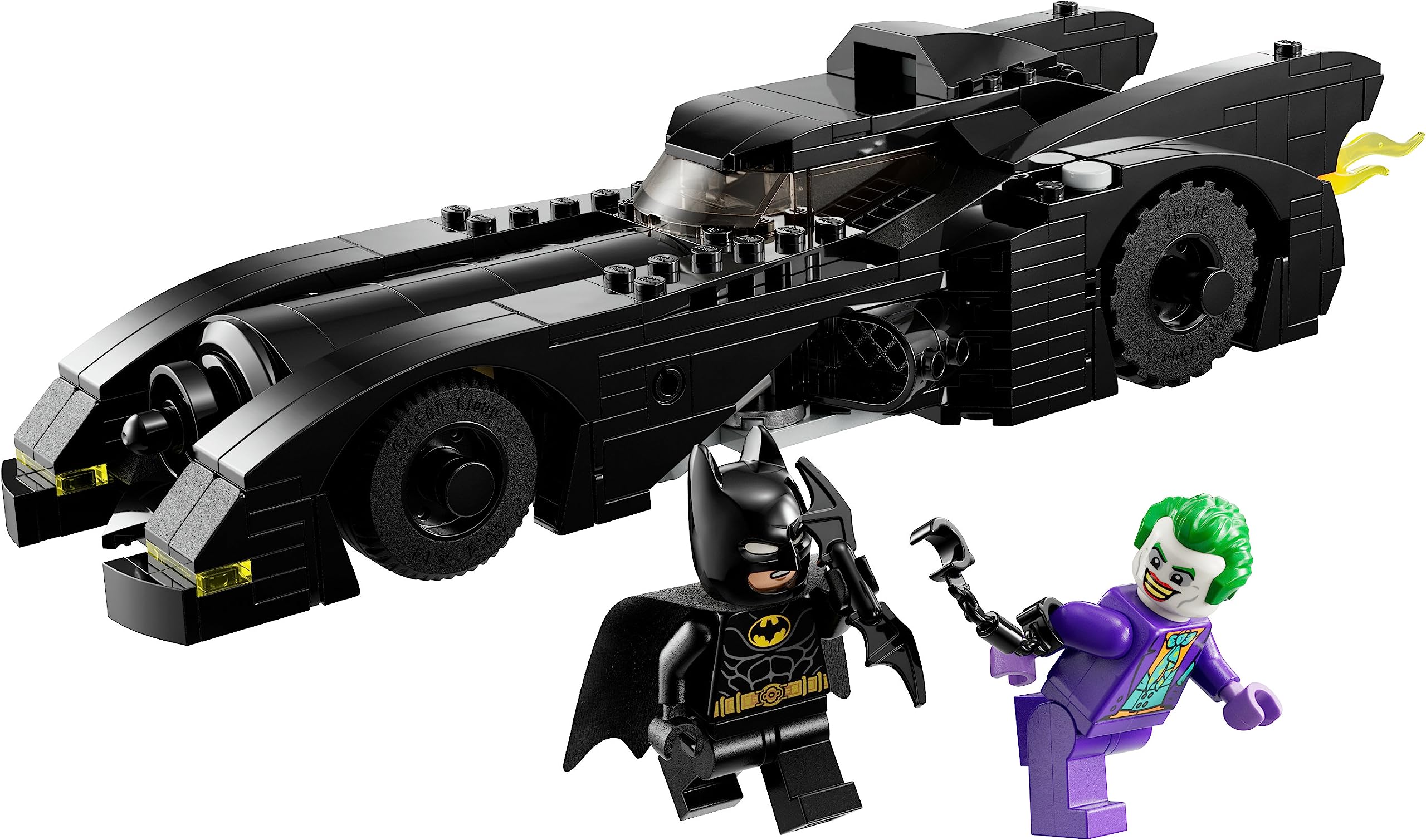 LEGO Batmobile boot stores Batarang, handcuffs, harpoon for quick access