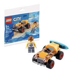 LEGO Beach Buggy detail closeup highlights bright colors and easy assembly.