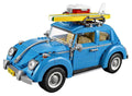 LEGO Beetle 10252 front view highlights retro styling for display and collection.
