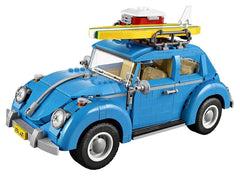 LEGO Beetle 10252 front view highlights retro styling for display and collection.
