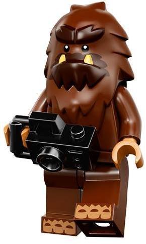 LEGO Bigfoot Series 14 figure on display base ideal for shelf dioramas