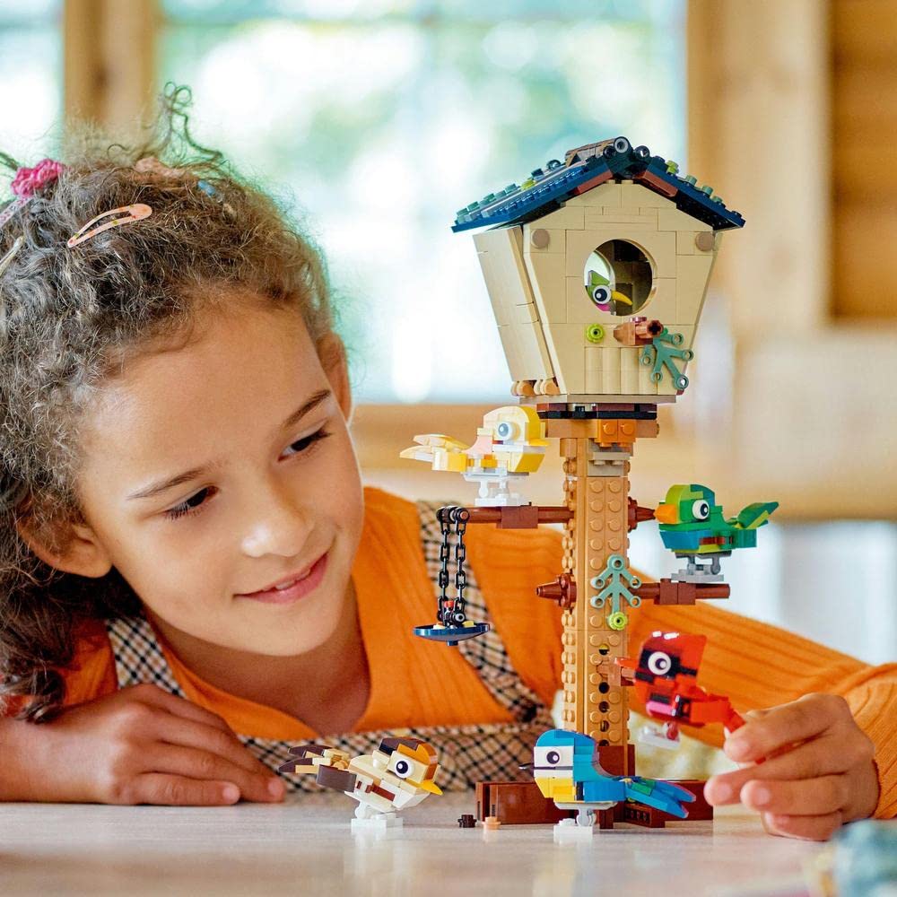 LEGO Creator 3-in-1 Birdhouse open roof for easy access and display