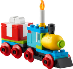 LEGO Birthday Train polybag contents inspire open-ended play and easy assembly.