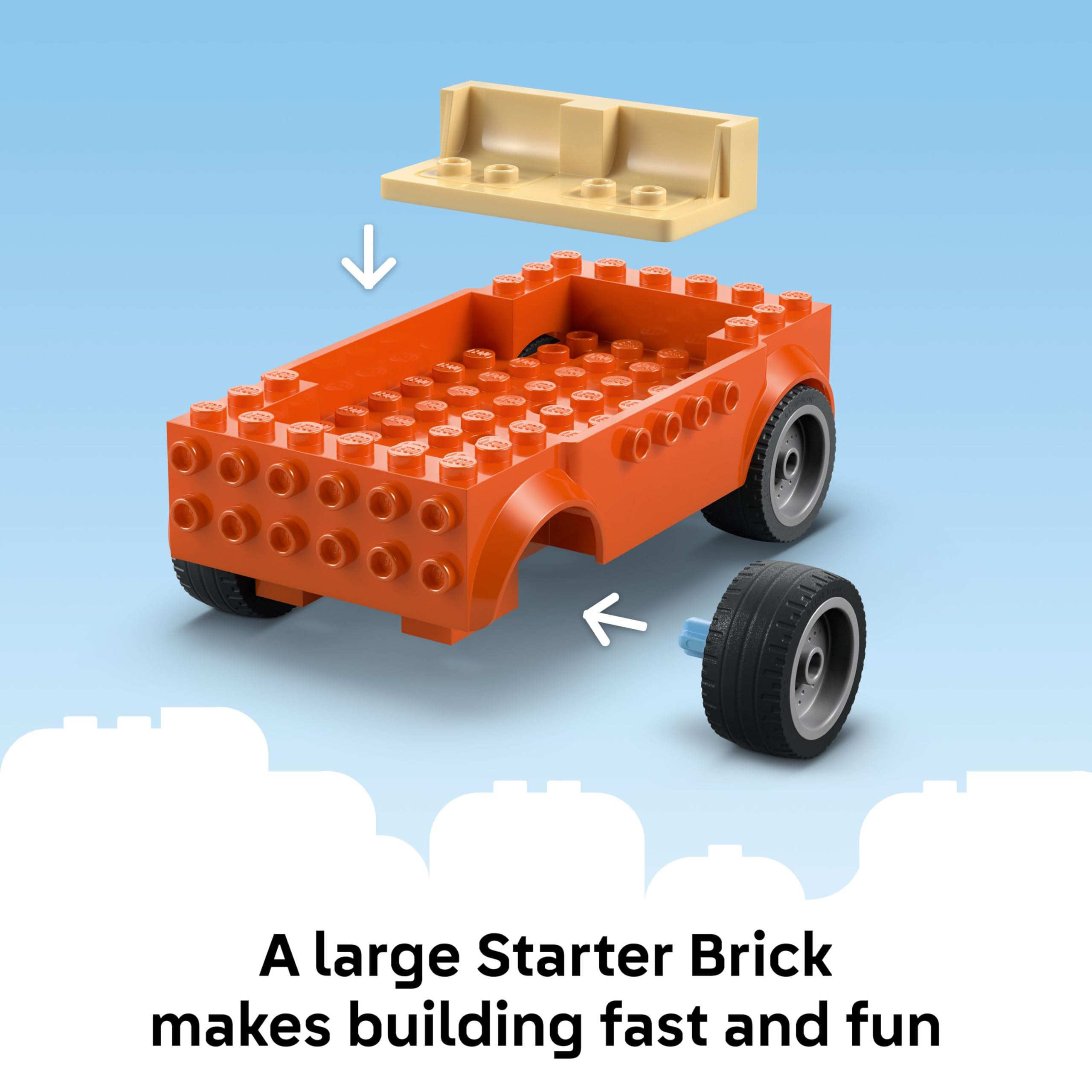 LEGO Bluey Bingo on the sandcastle with playful accessories.
