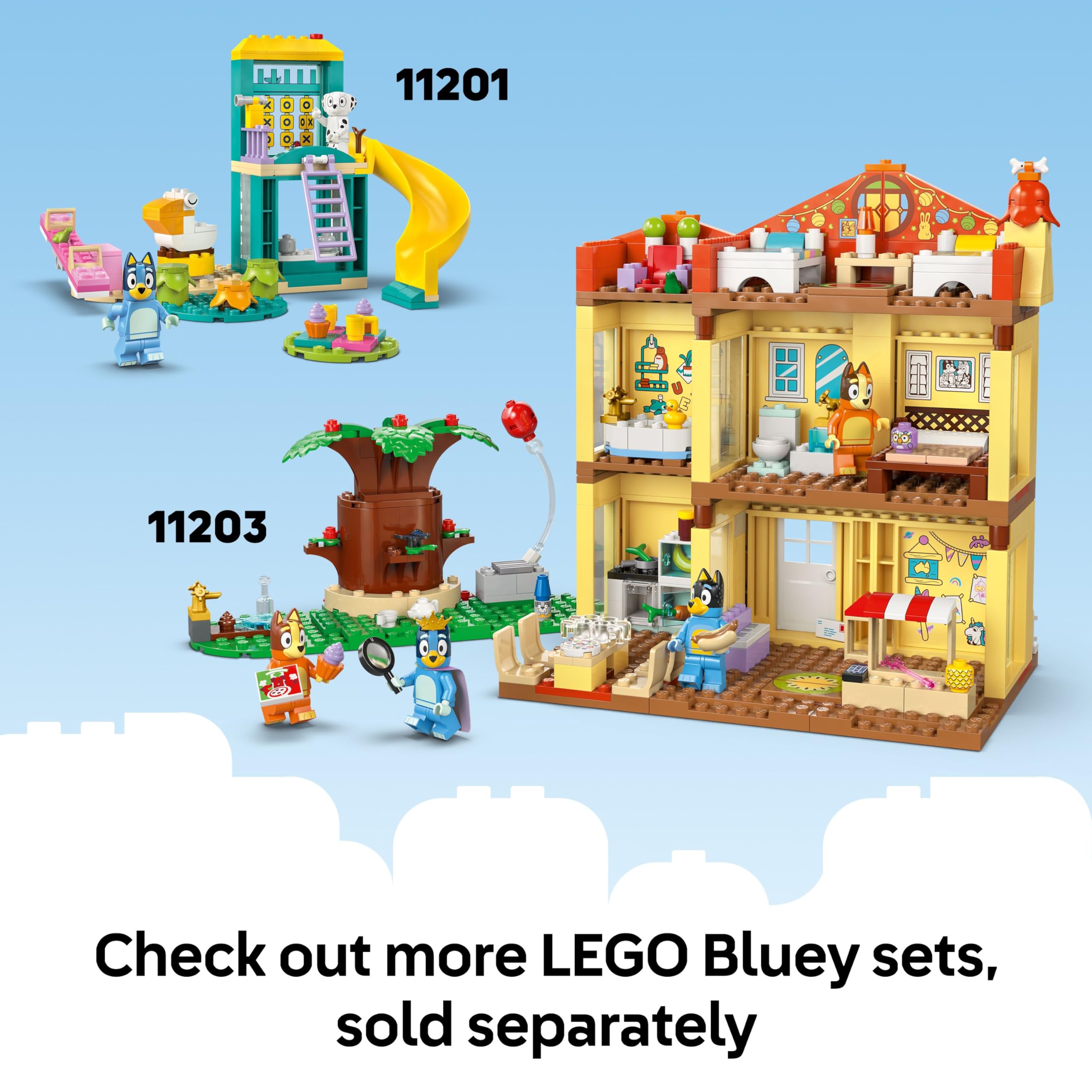 LEGO Bluey sand mermaid tail dress-up accessory for creative storytelling.