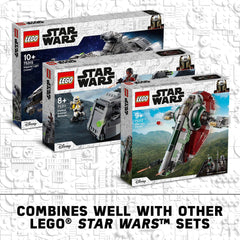 LEGO Boba Fett Starship display stand enables upright flight pose