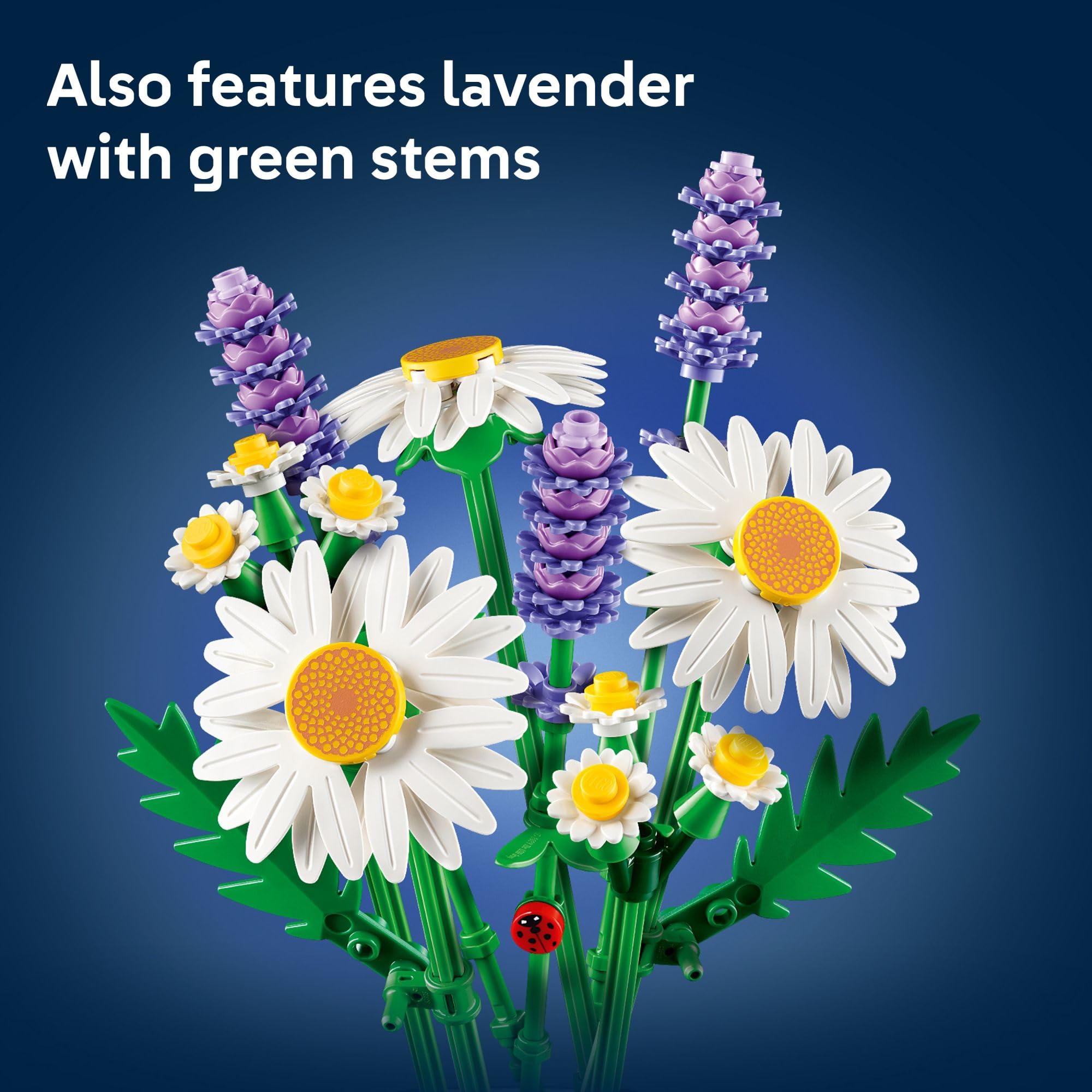 LEGO Botanicals Daisies ladybug detail brings playful charm to decor