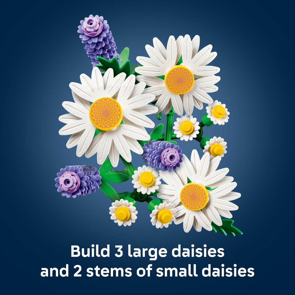 LEGO Botanicals Daisies lavender stem adds calming color to kids' spaces