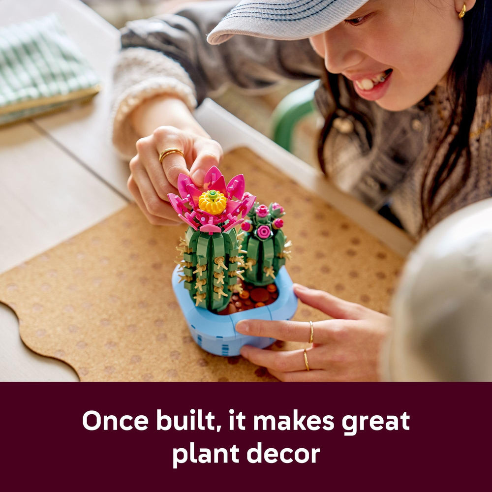 LEGO Botanicals Flowering Cactus digital instructions via the LEGO Builder app