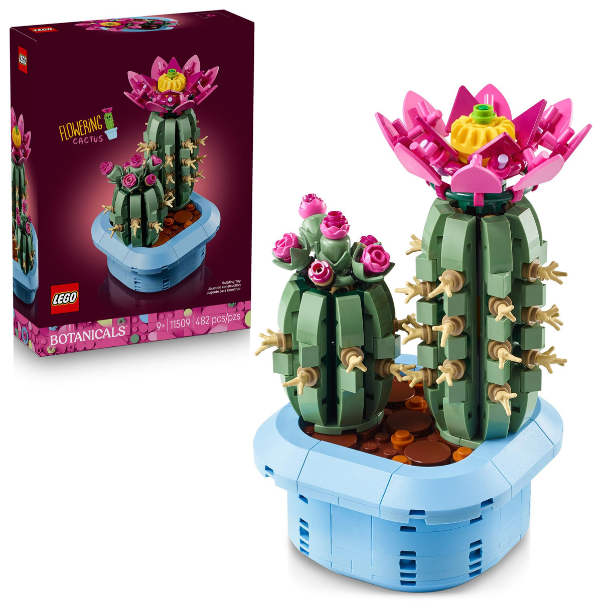 LEGO Botanicals Flowering Cactus large bloom model for bedroom decor