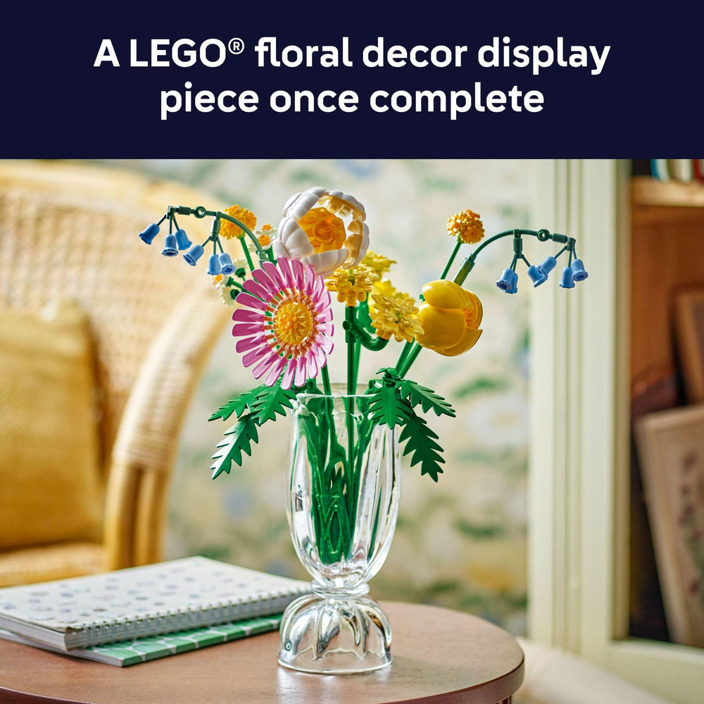 LEGO Botanicals Petite Sunny Bouquet bricks are durable for shared building sessions