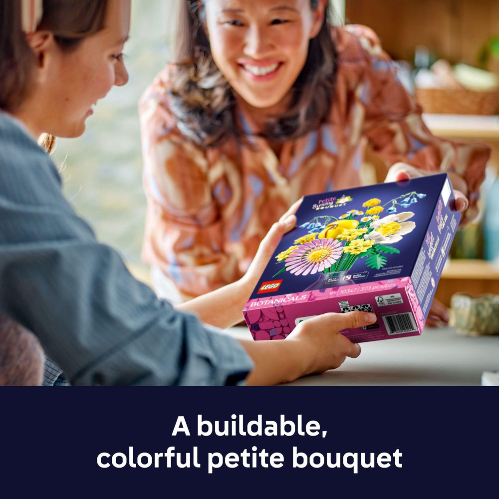 LEGO Botanicals Petite Sunny Bouquet features a vivid mix for decorative display ideas