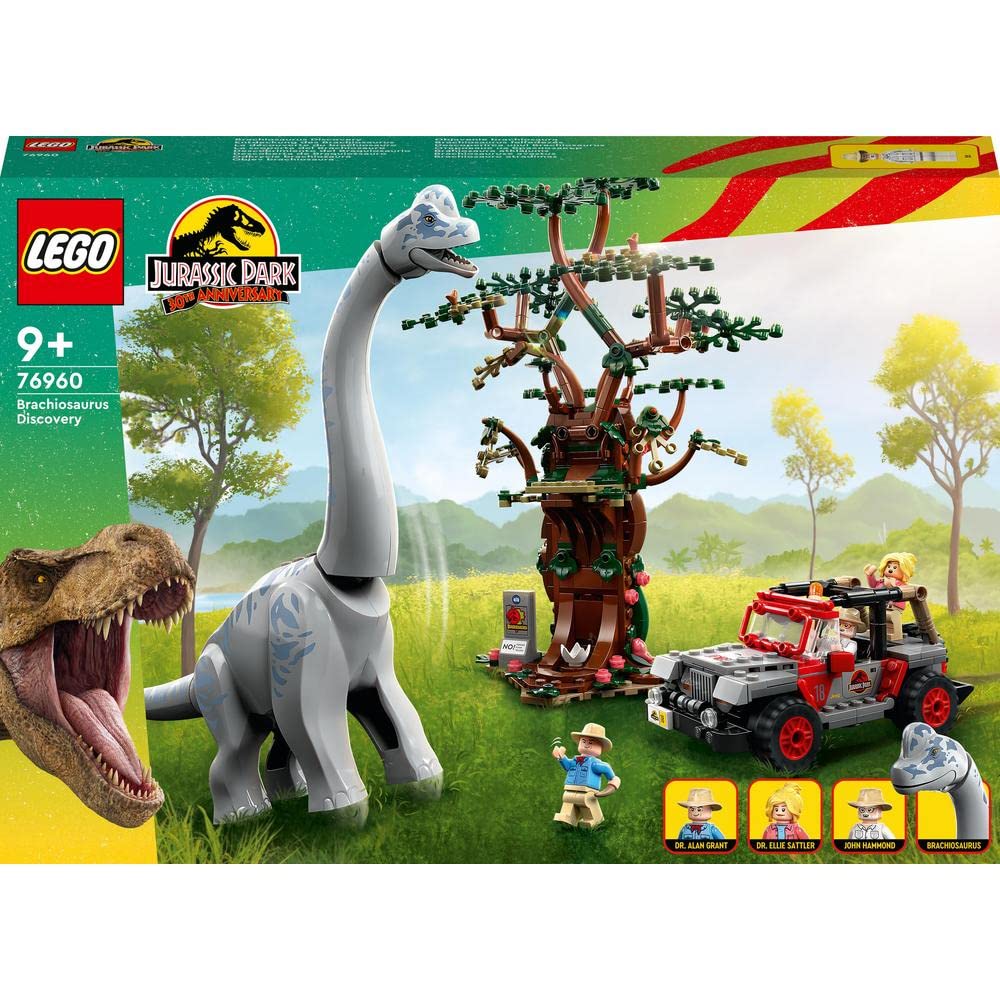 LEGO Brachiosaurus Discovery brick built Jeep Wrangler for movie like scenes