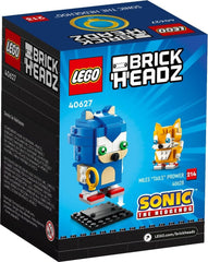 LEGO BrickHeadz 40627 Sonic blue figure with detailed build, ideal gift for collectors