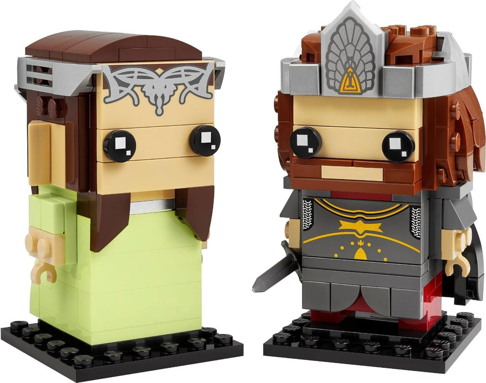 LEGO BrickHeadz Aragorn & Arwen packaging highlights collectible value
