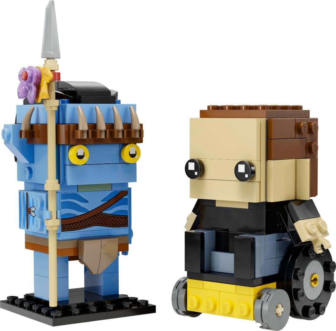 LEGO BrickHeadz Avatar figure with display stand; ideal for shelf display