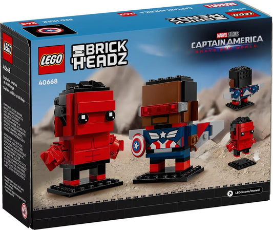 LEGO BrickHeadz Captain America shield detail for collectors