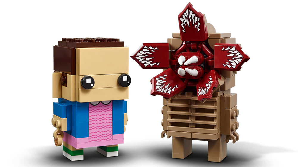 LEGO BrickHeadz Demogorgon-Eleven stand display for neat shelves.