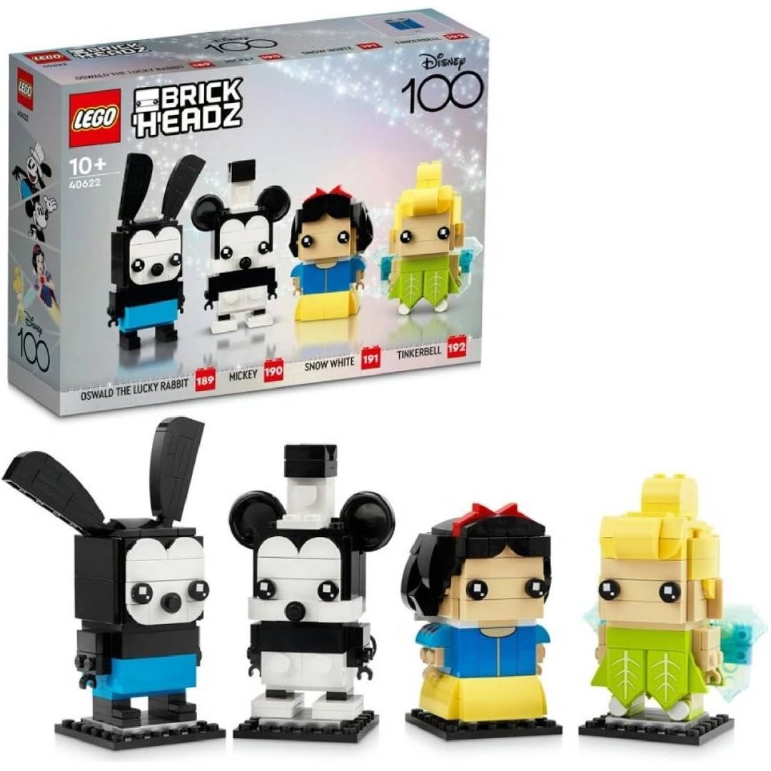 LEGO BrickHeadz Disney 100 Oswald the Lucky Rabbit figure for display and collection.