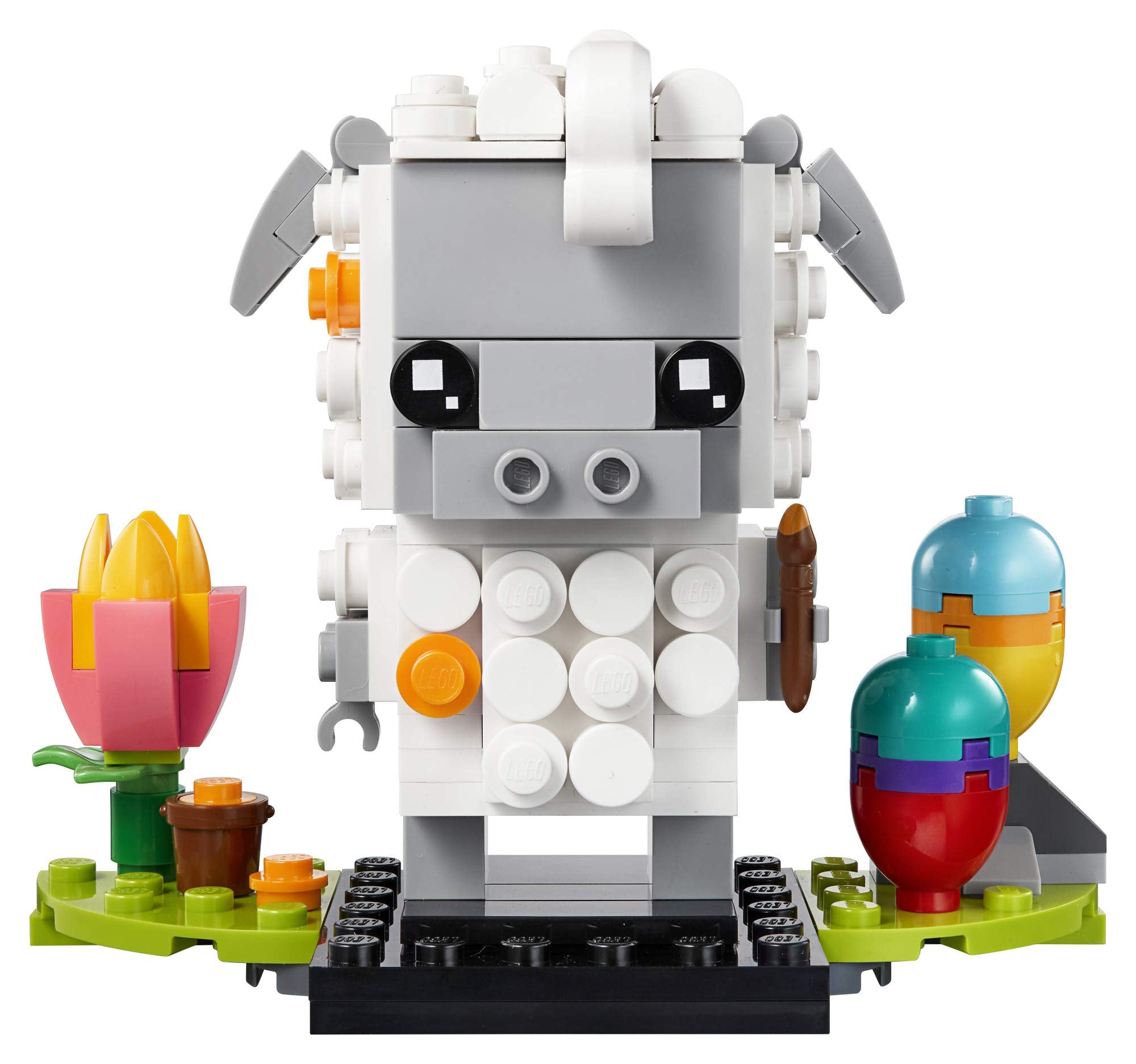 LEGO BrickHeadz Easter Sheep with paint brush spark playful display ideas.