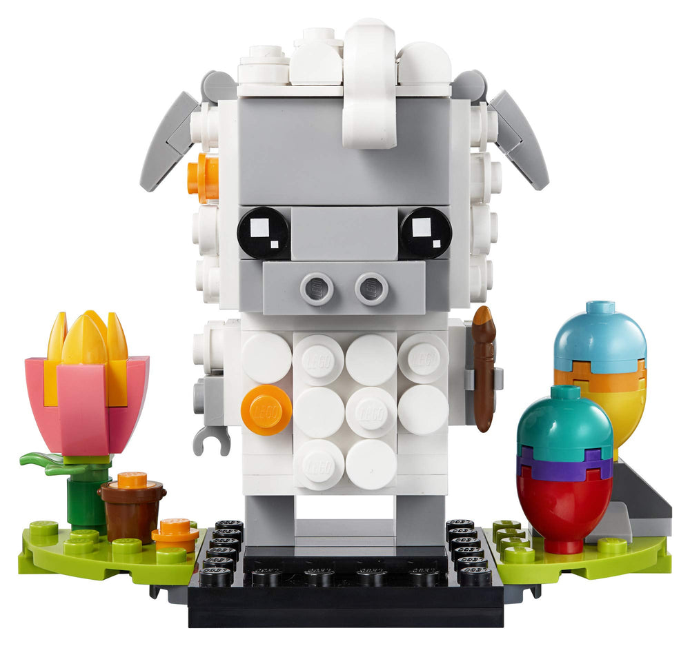 LEGO BrickHeadz Easter Sheep with paint brush spark playful display ideas.