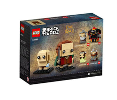 LEGO BrickHeadz Frodo sword and ring element adds iconic detail.