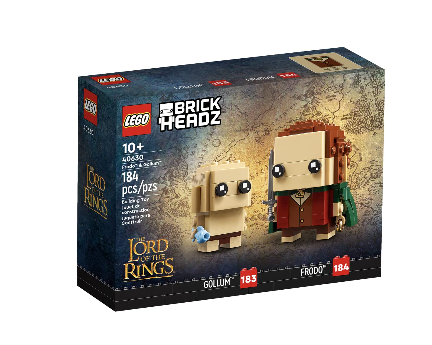LEGO BrickHeadz Gollum figure ideal for shelf display.