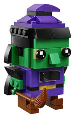 LEGO BrickHeadz Halloween Witch 40272 baseplate supports stable collector display.