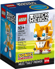LEGO BrickHeadz Miles Tails Prower front view for desk display