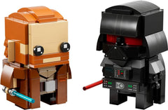 LEGO BrickHeadz Obi-Wan Kenobi and Darth Vader display figure for collectors
