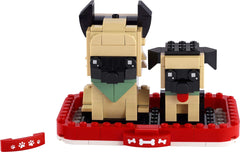 LEGO BrickHeadz Pets German Shepherd with bandanna for imaginative play and collectability