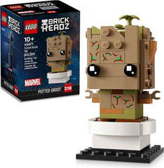 LEGO BrickHeadz Potted Groot front view perfect for display and gifting.