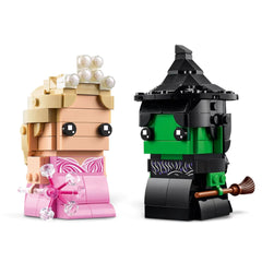LEGO BrickHeadz Wicked Elfaba & Grinda base plate supports stable tabletop display.