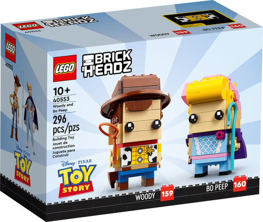 LEGO BrickHeadz Woody figure for display and Toy Story collection.