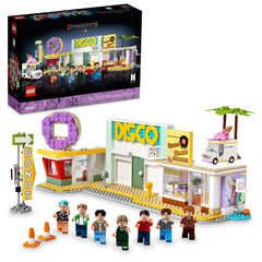 LEGO BTS Dynamite 21339 disco scene with minifigures for display and creative play