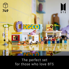 LEGO BTS Dynamite 21339 record store setup ideal for imaginative storytelling
