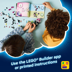 LEGO DREAMZzz Builder app offers 3D views and progress tracking.