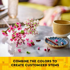 LEGO bouquet concept enables mixing with other LEGO flowers for color arrangements