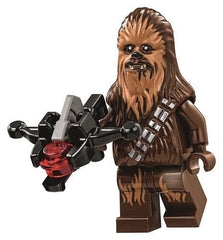 LEGO Chewbacca Death Star minifigure close-up showing authentic parts