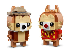 LEGO Chip and Dale BrickHeadz side profile captures distinctive outfits.