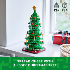 LEGO Christmas Tree 40573 mini tree models perfect as a festive tabletop accent.