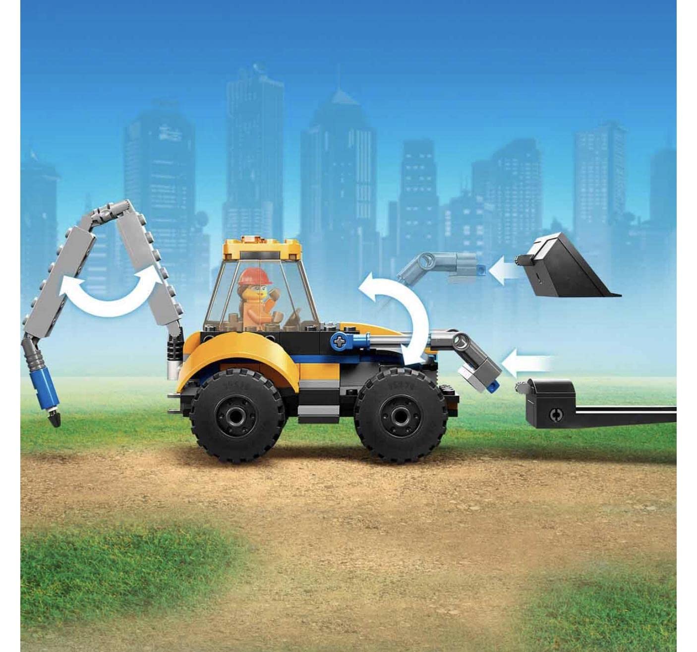 LEGO City 60385 smart-bench-accessory encourages cooperative play.