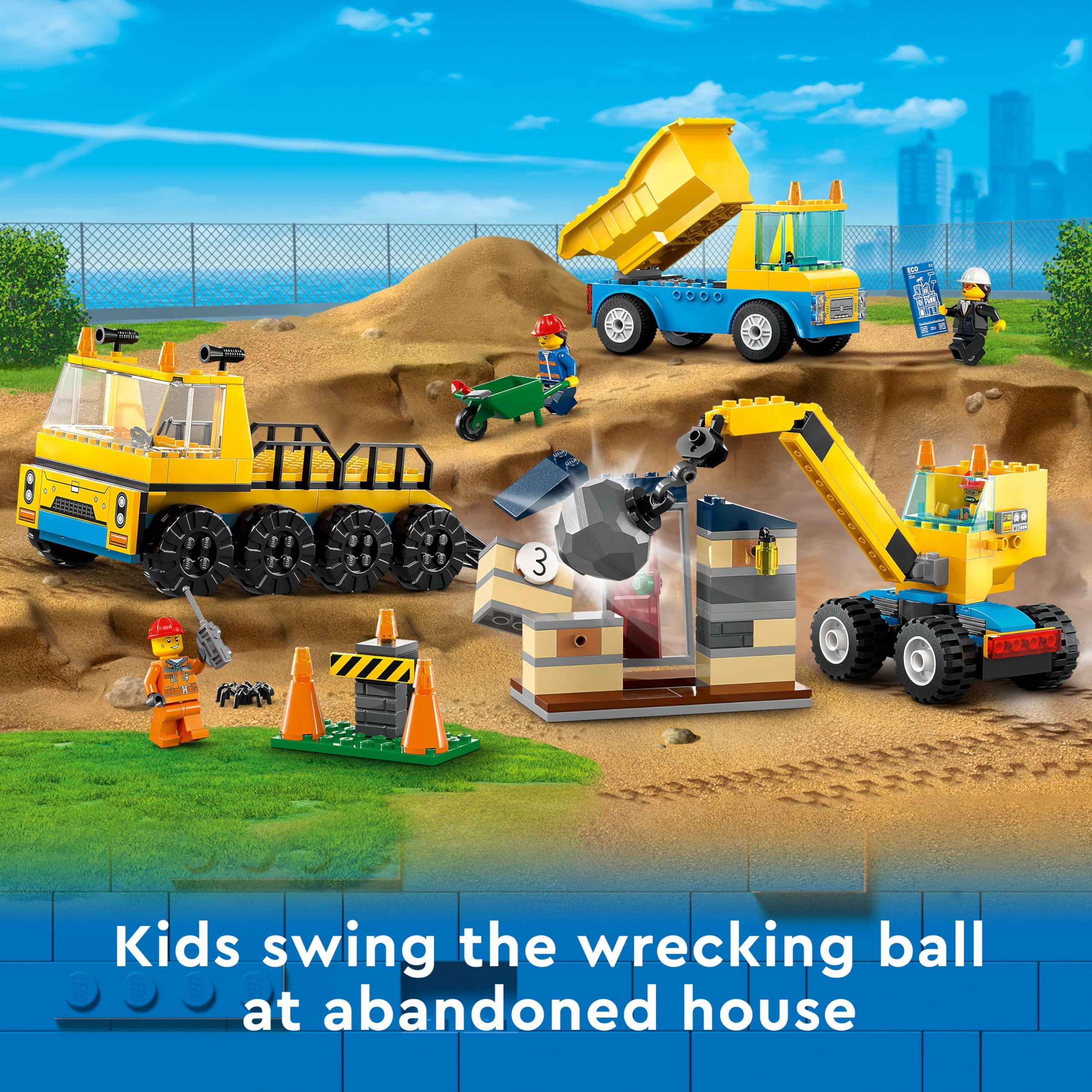 LEGO City abandoned house invites storytelling, rebuilding play, and constructive exploration.