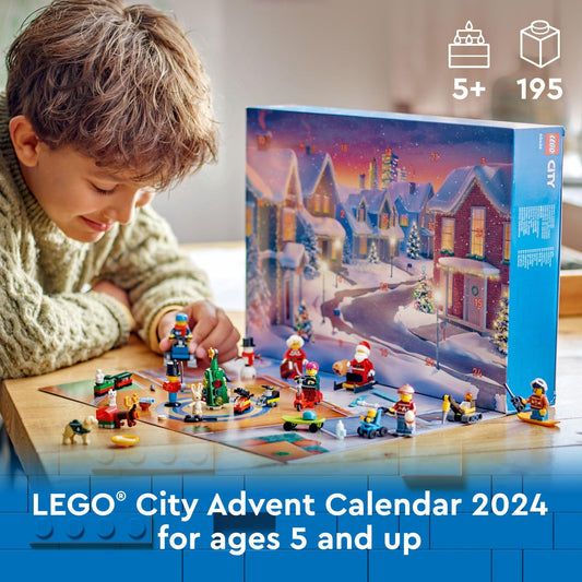 LEGO City Advent Calendar 2024 shows 24 surprises inside for daily building fun