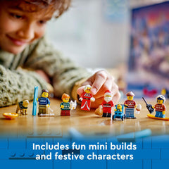 LEGO City Advent Calendar 2024 Santa and Mrs. Claus minifigures included