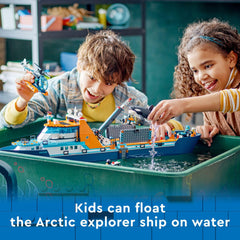 LEGO City Arctic Explorer Ship dinghy enables quick crew launches