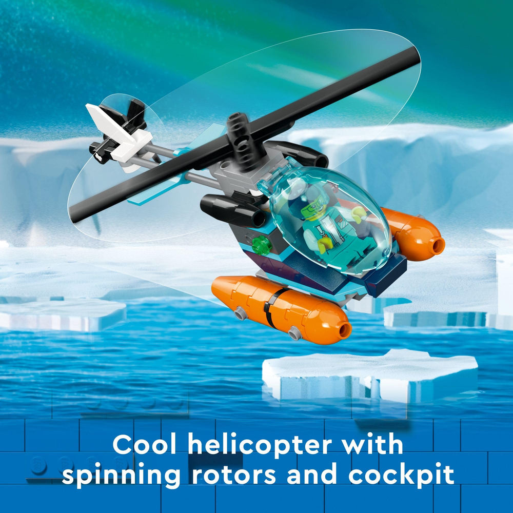 LEGO City Arctic Explorer Ship ROV sub reveals underwater investigation play