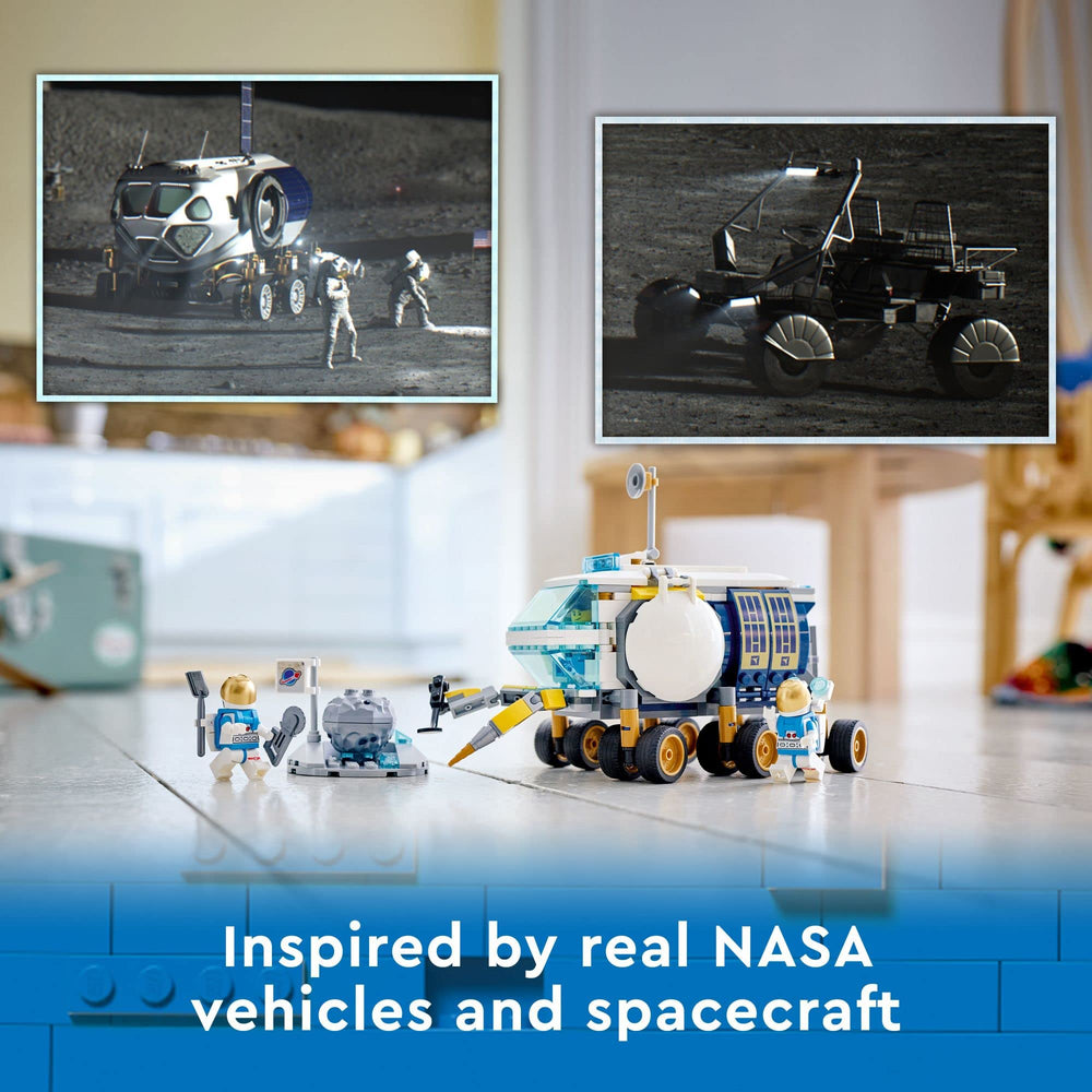 LEGO City astronaut minifigures support imaginative space missions